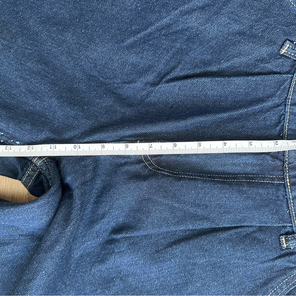 Zara Wide-Leg Dark Denim Trouser Jeans - Picture 8 of 11